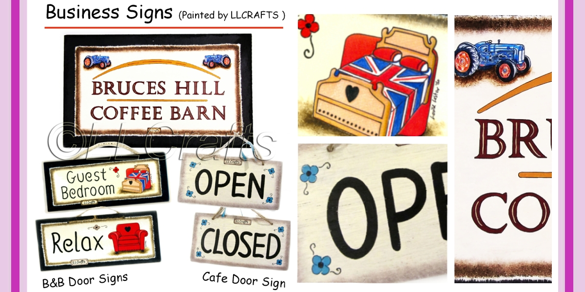 Business Signs - Painted by LLCrafts