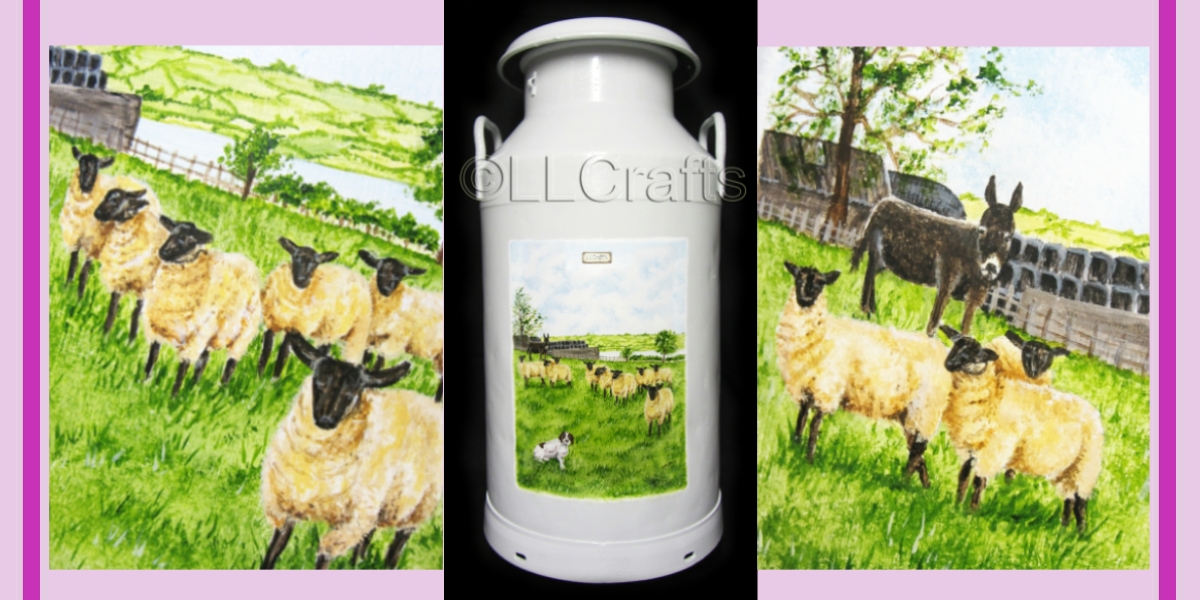 Painted Milkchurn